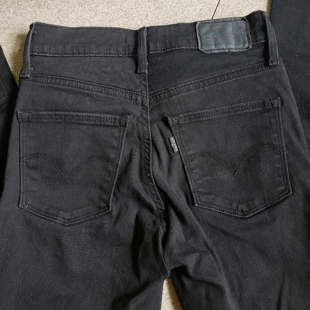 Levis black super skinny jeans - Picture 3 of 6